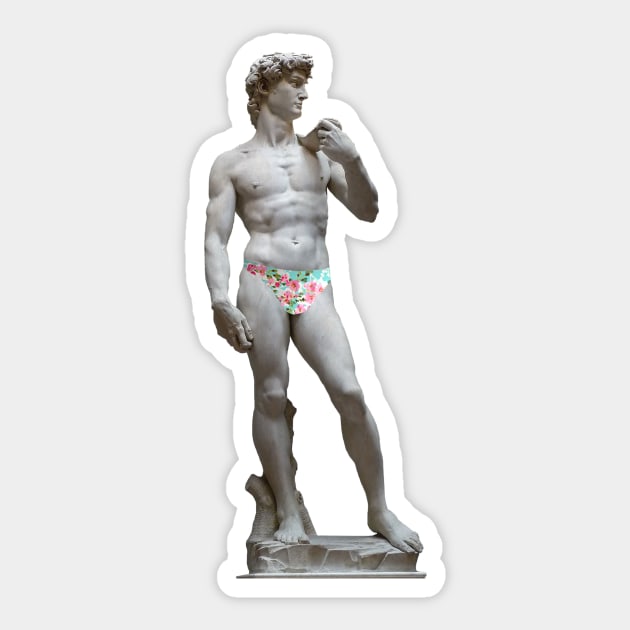 Michelangelo&#39;s David AESTHETIC Sticker by dumbvaporwave